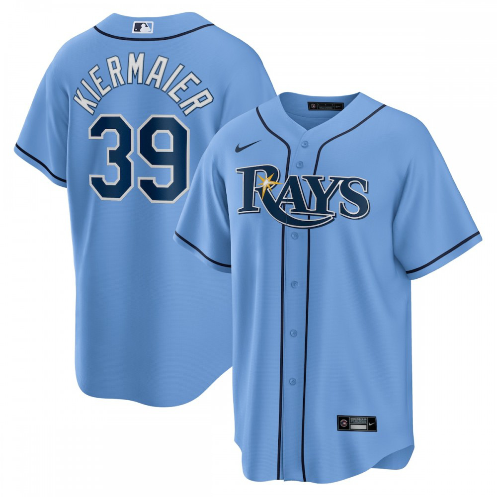 Kevin Kiermaier Tampa Bay Rays Alternate Replica Player Name Jersey - Light Blue-Pro Kit Vault | Brand New 26/27 Sports Jerseys